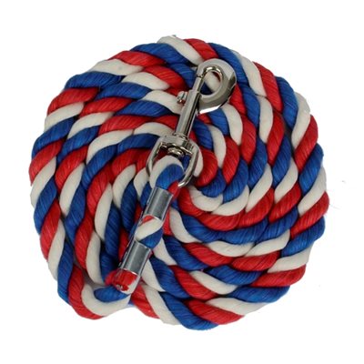 1 / 2" RED / WHITE / BLUE COTTON LEAD