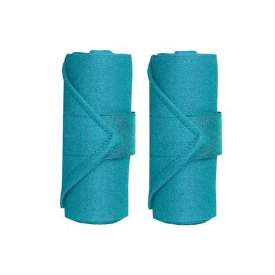 12' TURQUOISE STANDING BANDAGES 4 PACK