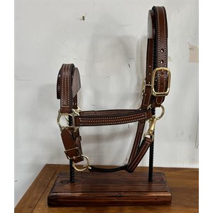 1" CHESTNUT LIMITED EDITION LEATHER HALTER